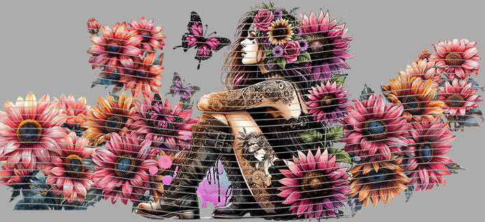 16oz Sunflower Girl-SU-293